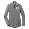 Ladies PosiCharge ® Tri Blend Wicking 1/4 Zip Pullover Thumbnail